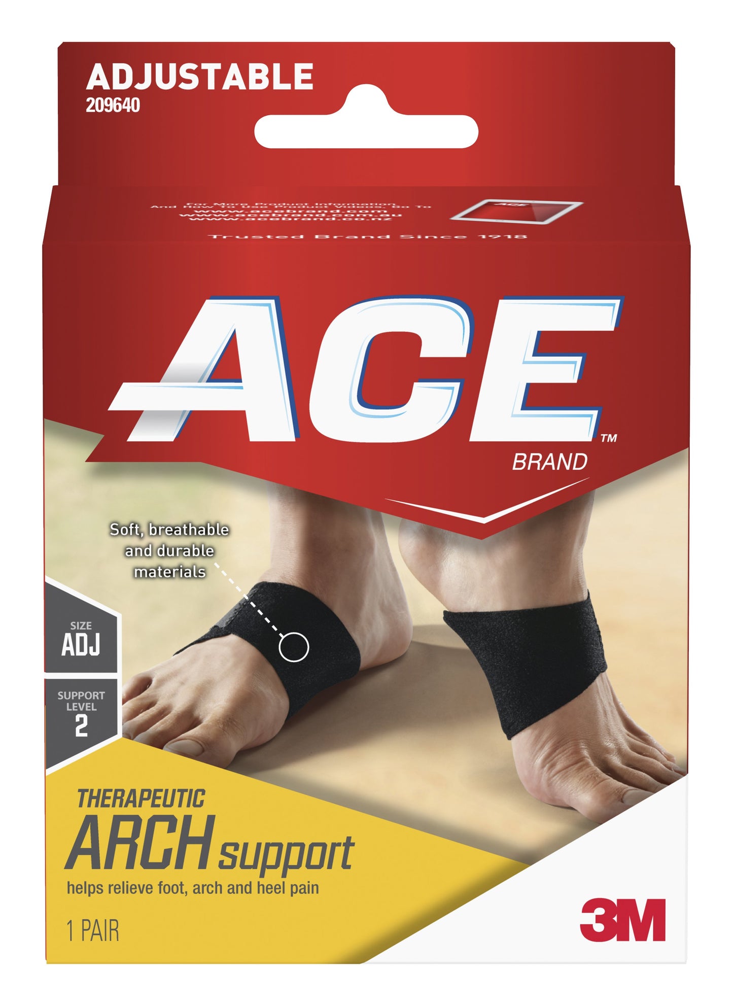 ARCH SUPPORT, ADJ ONE-SIZE (12/BX)