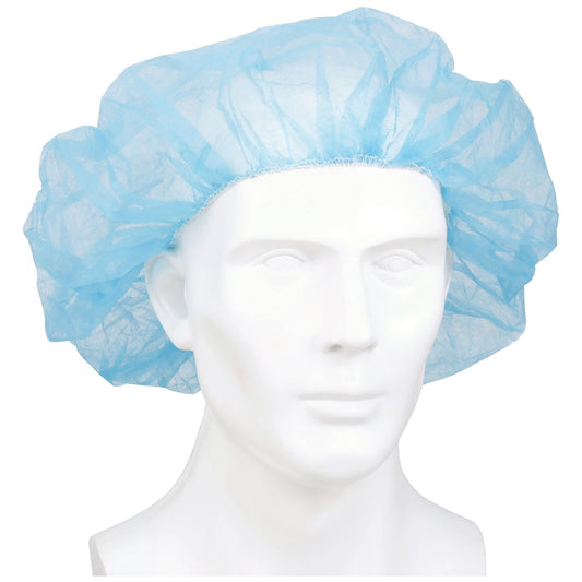 CAP, BOUFFANT LF SB BLU 24" (100/BX 5BX/CS)