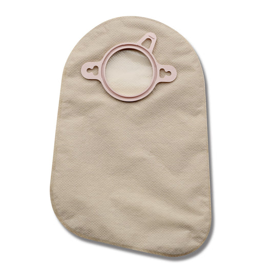 New Image™ 2-Piece Transparent Ostomy Pouch, Pre-cut to Fit 44 mm, Green