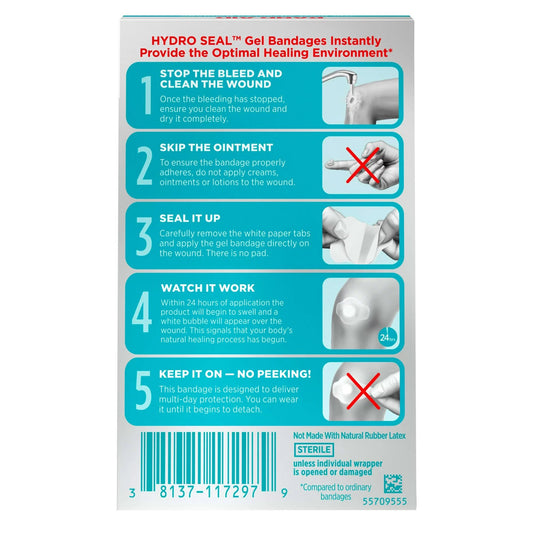 BANDAGE, ADH HYDRO SEAL BAND-AID (6/BX 24BX/CS)
