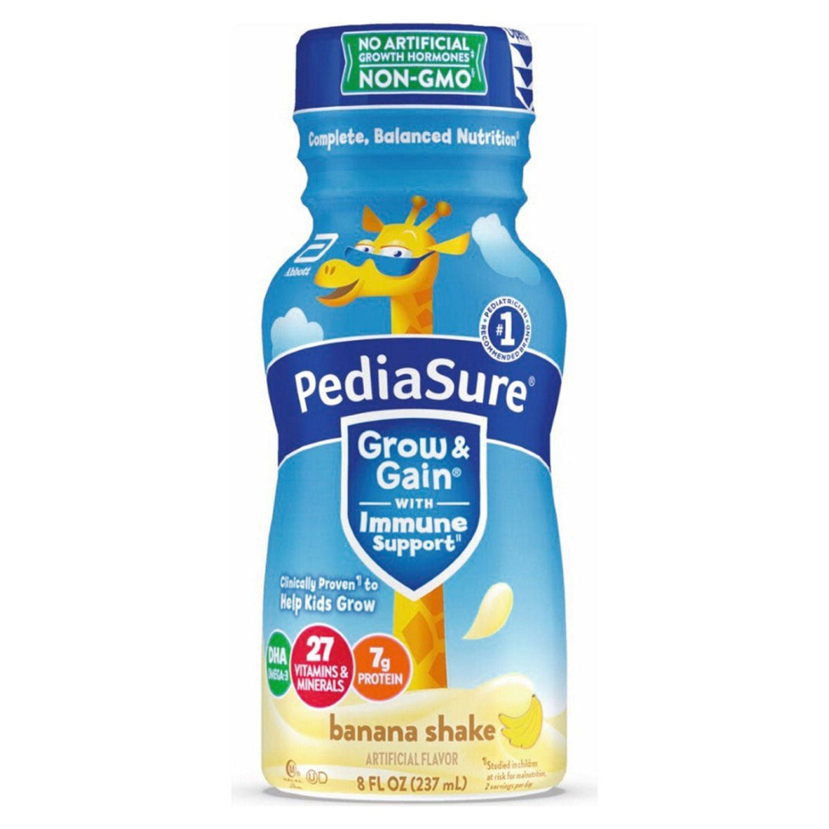 Pediatric Oral Supplement PediaSure Grow & Gain Banana Flavor 8 oz. Bottle Liquid Calories (CS/24)