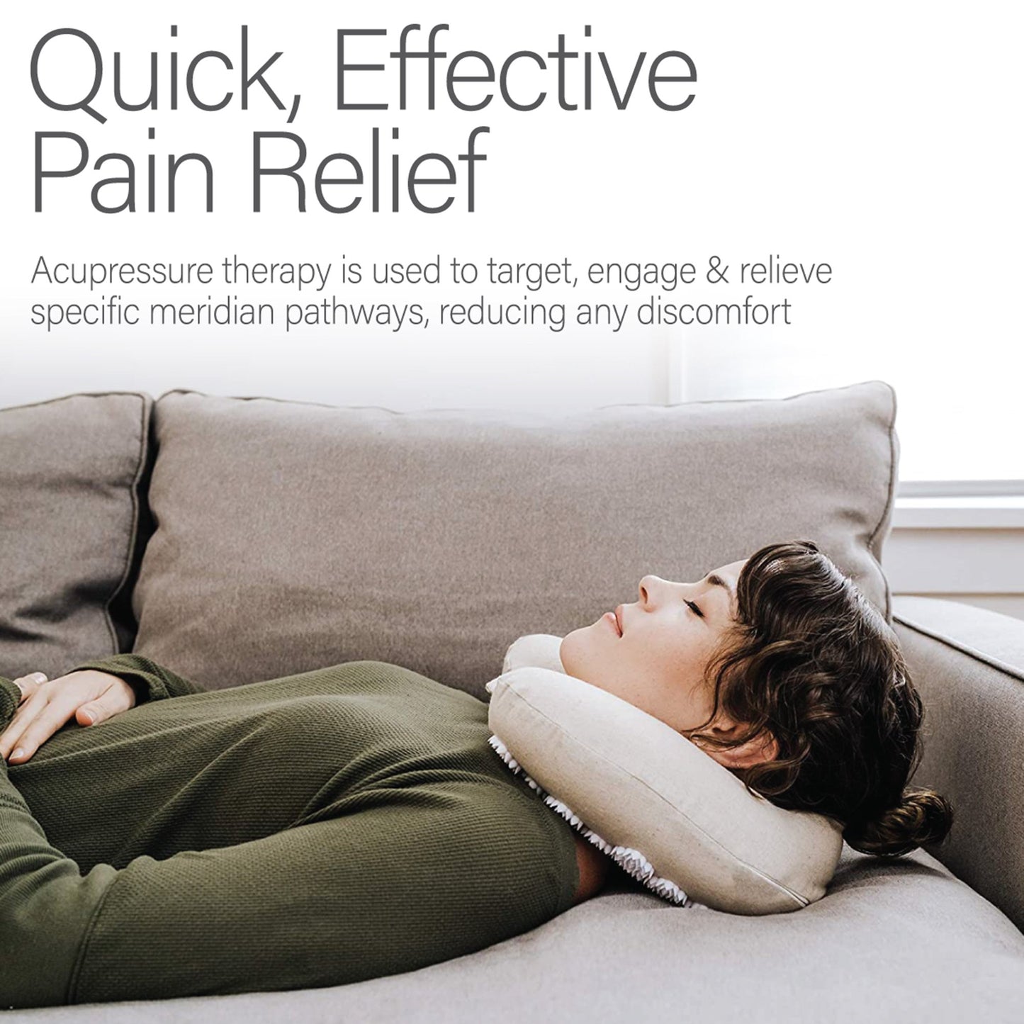 Acupressure Neck Pillow Kanjo 5 X 12 X 13 Inch