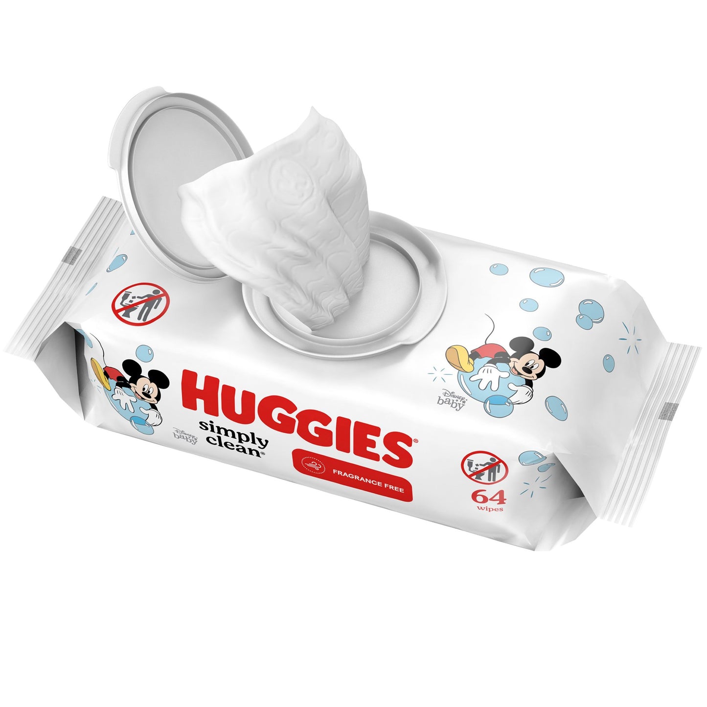 WIPE, BABY HUGGIES SIMPLE CLEAN (64/PK 8PK/CS)