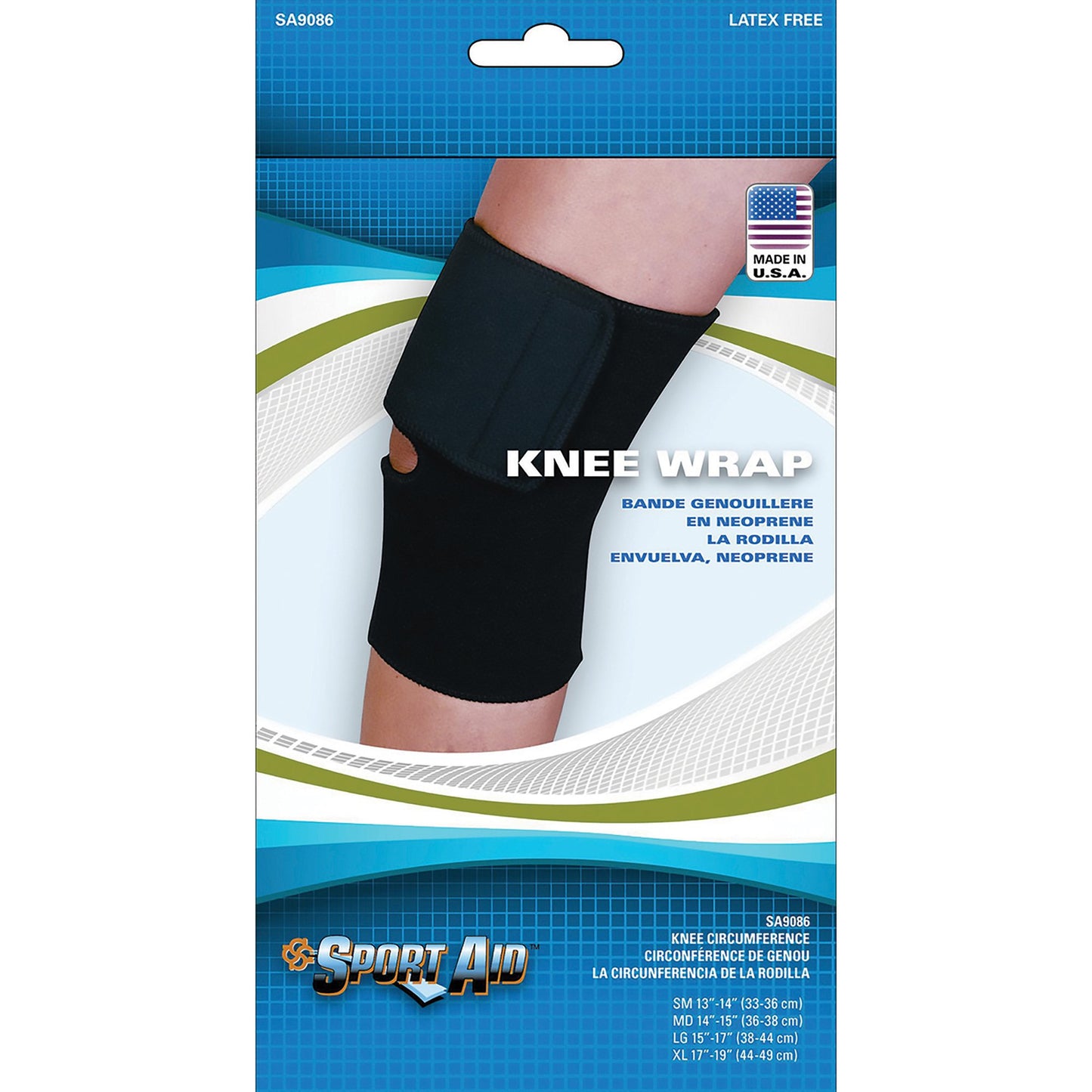 KNEE SLEEVE, NEOPRENE OPN WRAPBLK XLG
