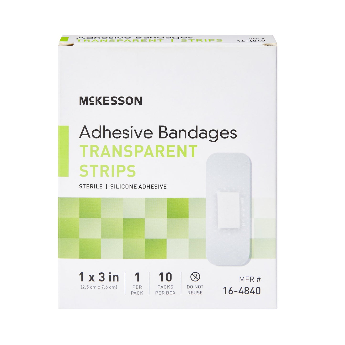 BANDAGE, ADHSV SHR SILICONE STRIP 1" X 3" (10/BX 32BX/CS)