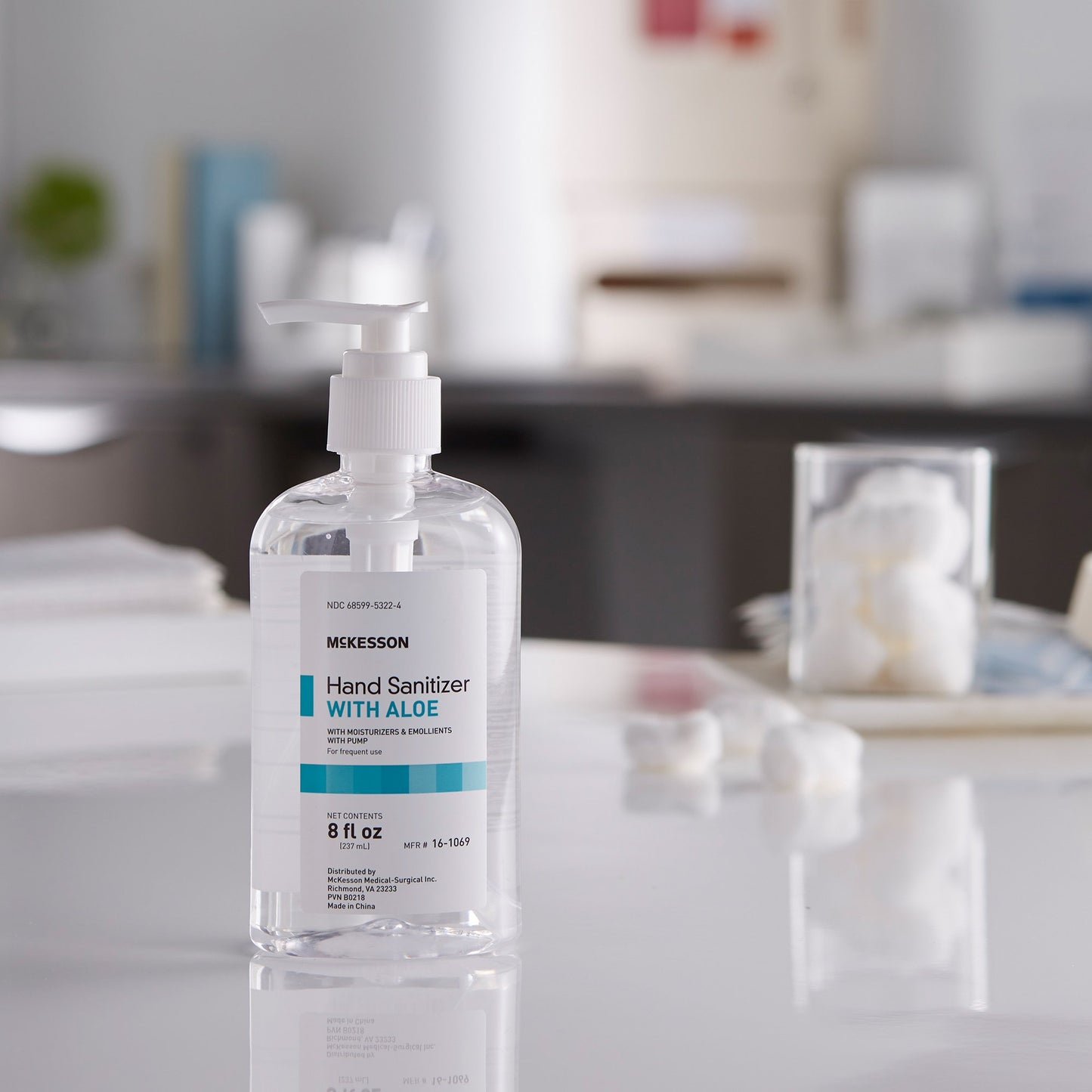 SANITIZER, HAND INSTANT PUMP W/ALOE 8OZ (24/CS)