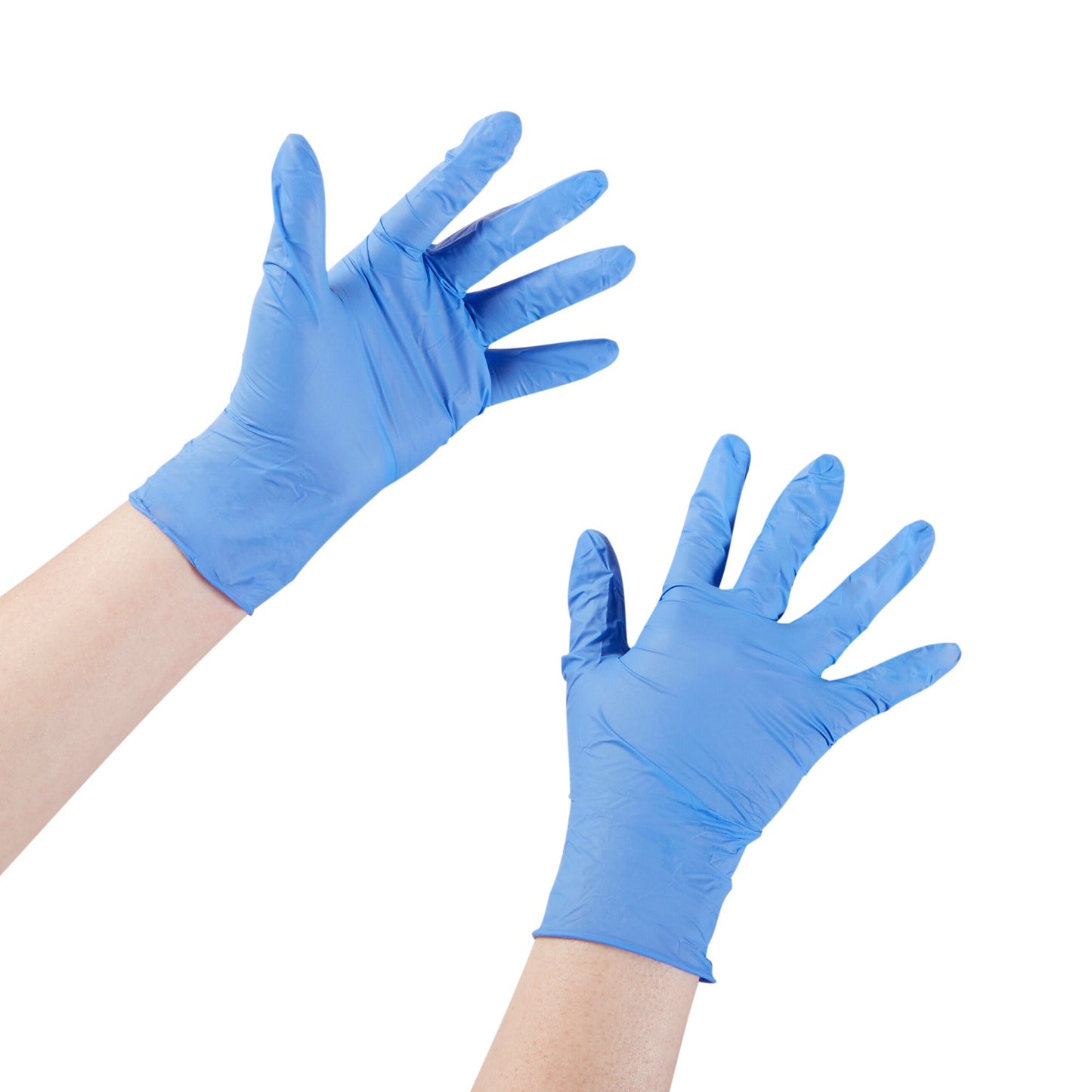 Exam Glove McKesson Confiderm 3.5C Medium NonSterile Nitrile Standard Cuff Length Textured Fingertips Blue Chemo Tested