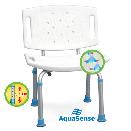 Drive Medical AquaSense Adjustable Bath Seat with Back