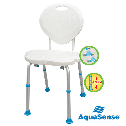 AquaSense Adjustable Bath Seat with Backrest