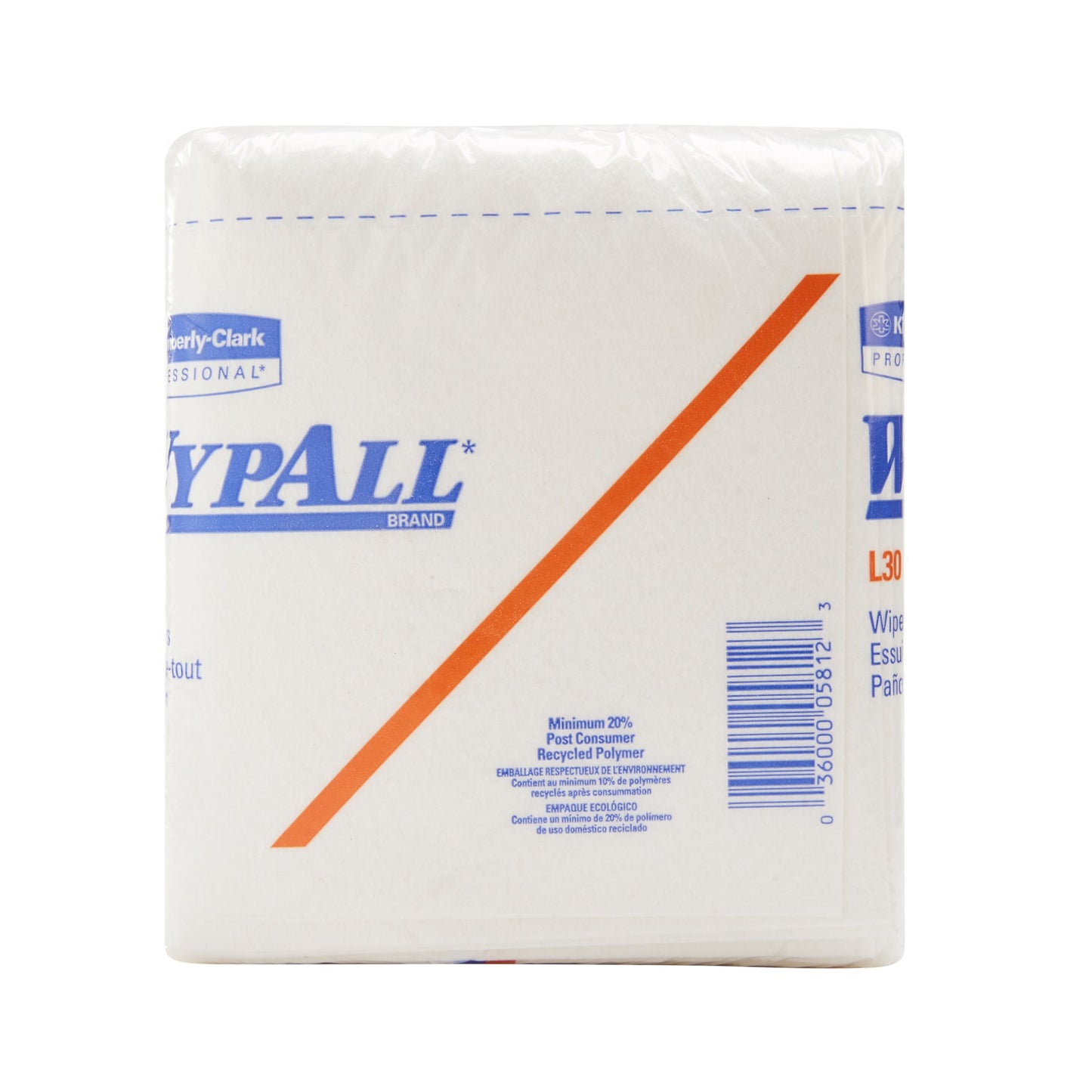 WIPER, WYPALL 1/4 FOLD WHT (90/PK 12PK/CS)