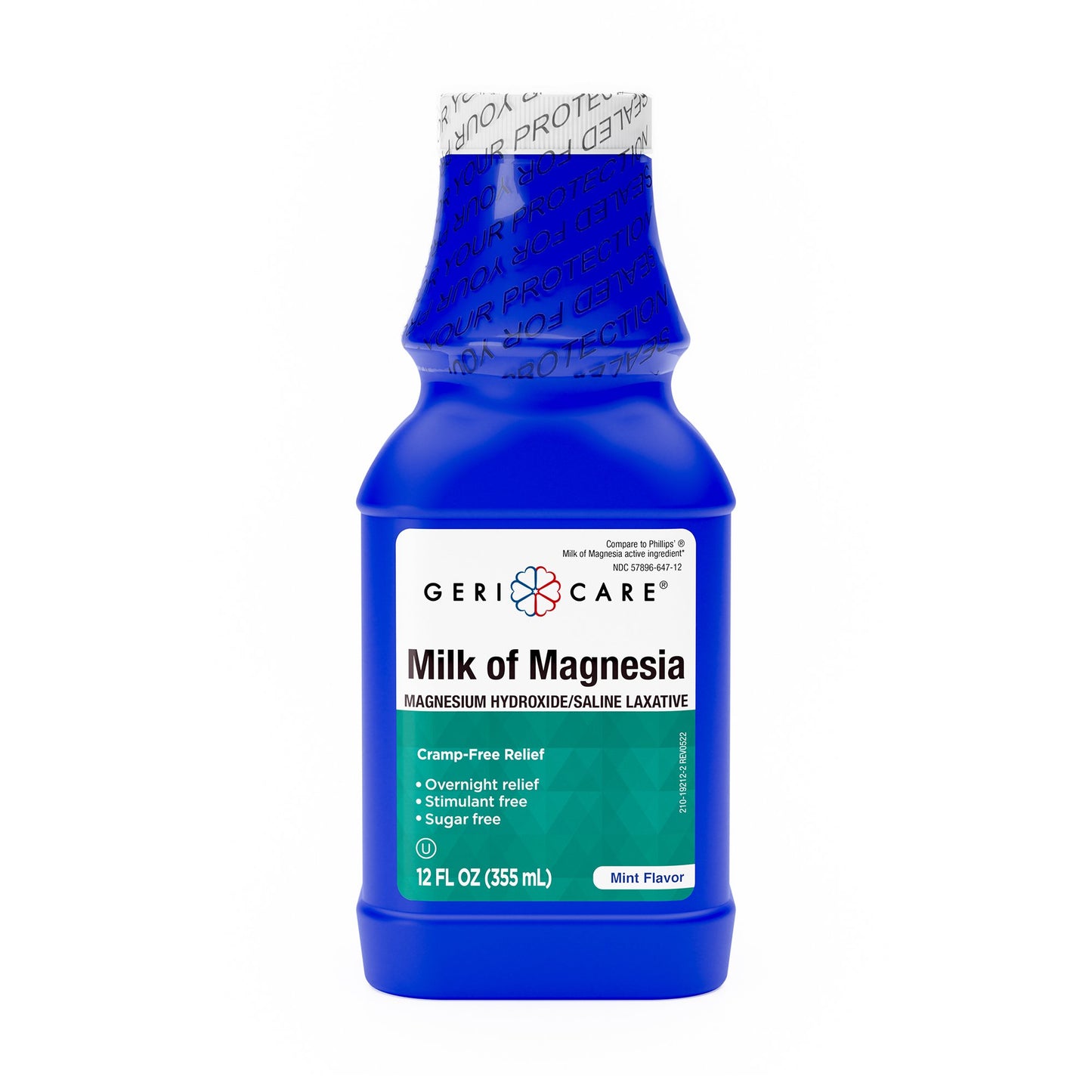 Geri-Care® Magnesium Hydroxide Laxative, 12-ounce Bottle