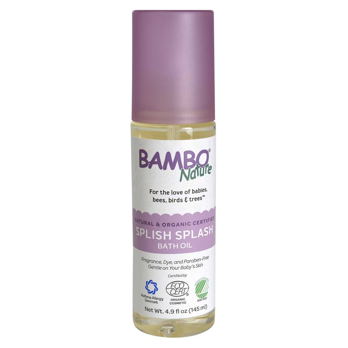 Bambo® Nature Splish Splash Bath Oil, 145 mL bottle