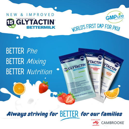 Oral Supplement Glytactin® BetterMilk Strawberry Crème Flavor Powder 1.4 oz. Individual Packet