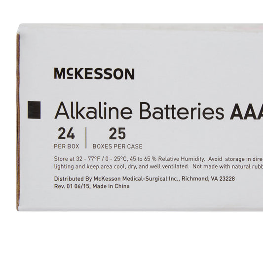 McKesson AAA Cell 1.5V Disposable Alkaline Battery (Case of 600)