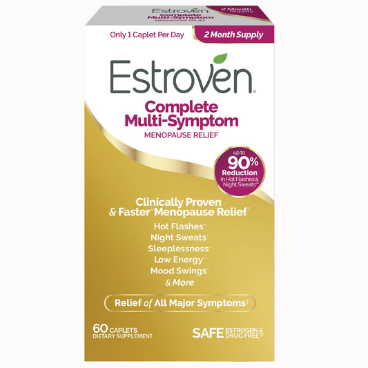 Dietary Supplement Estroven® Complete Care Rhaponic Rhubarb Root Extract 4 mg Strength Caplet 60 per Box