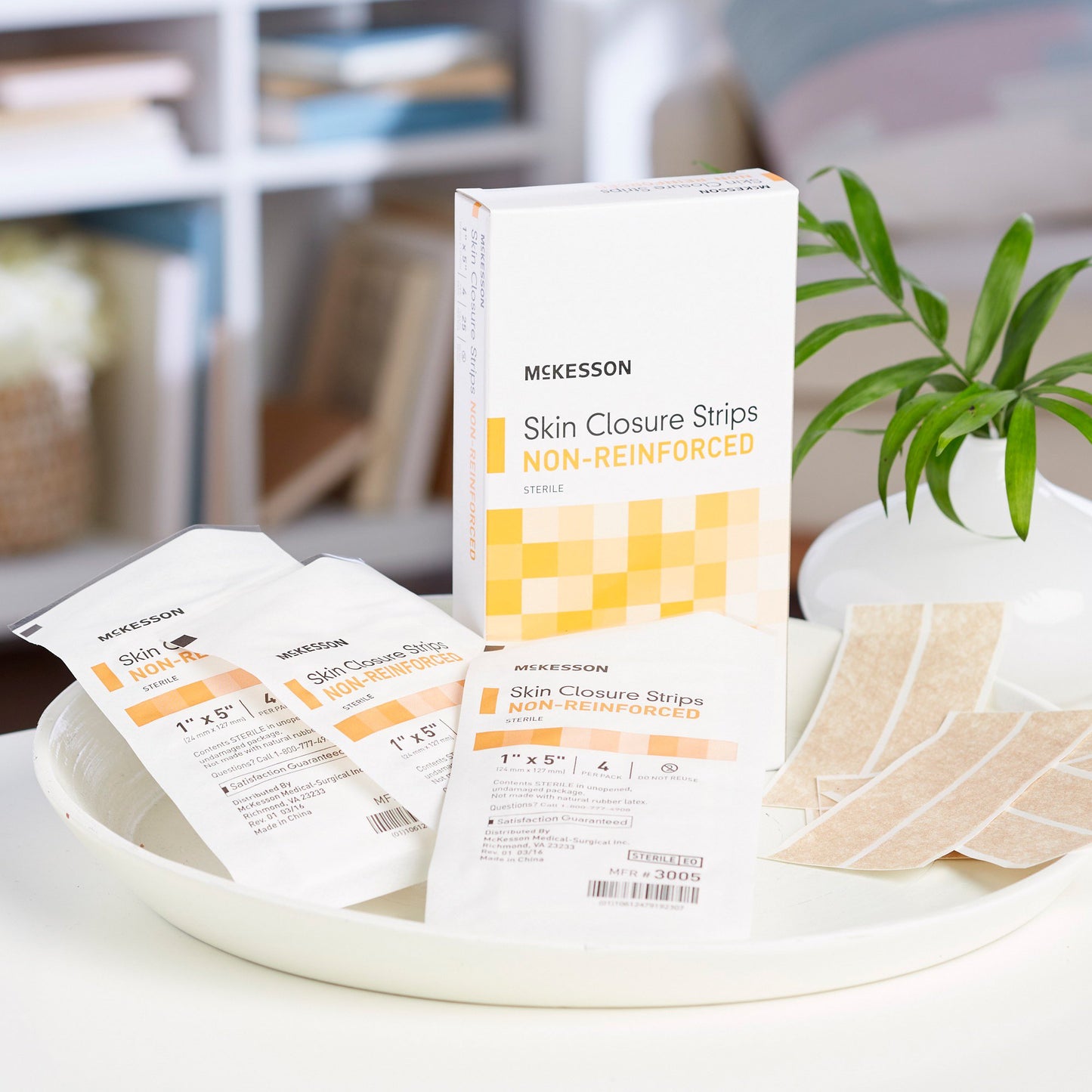 CLOSURE, SKIN FLEX LF TAN 1X5"(4/PK 25PK/BX 4BX/C