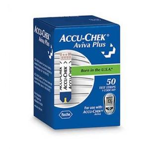 Roche Diagnostics Accu-Chek Aviva Plus Blood Glucose Test Strip 50 Count, 3/5µL Sample