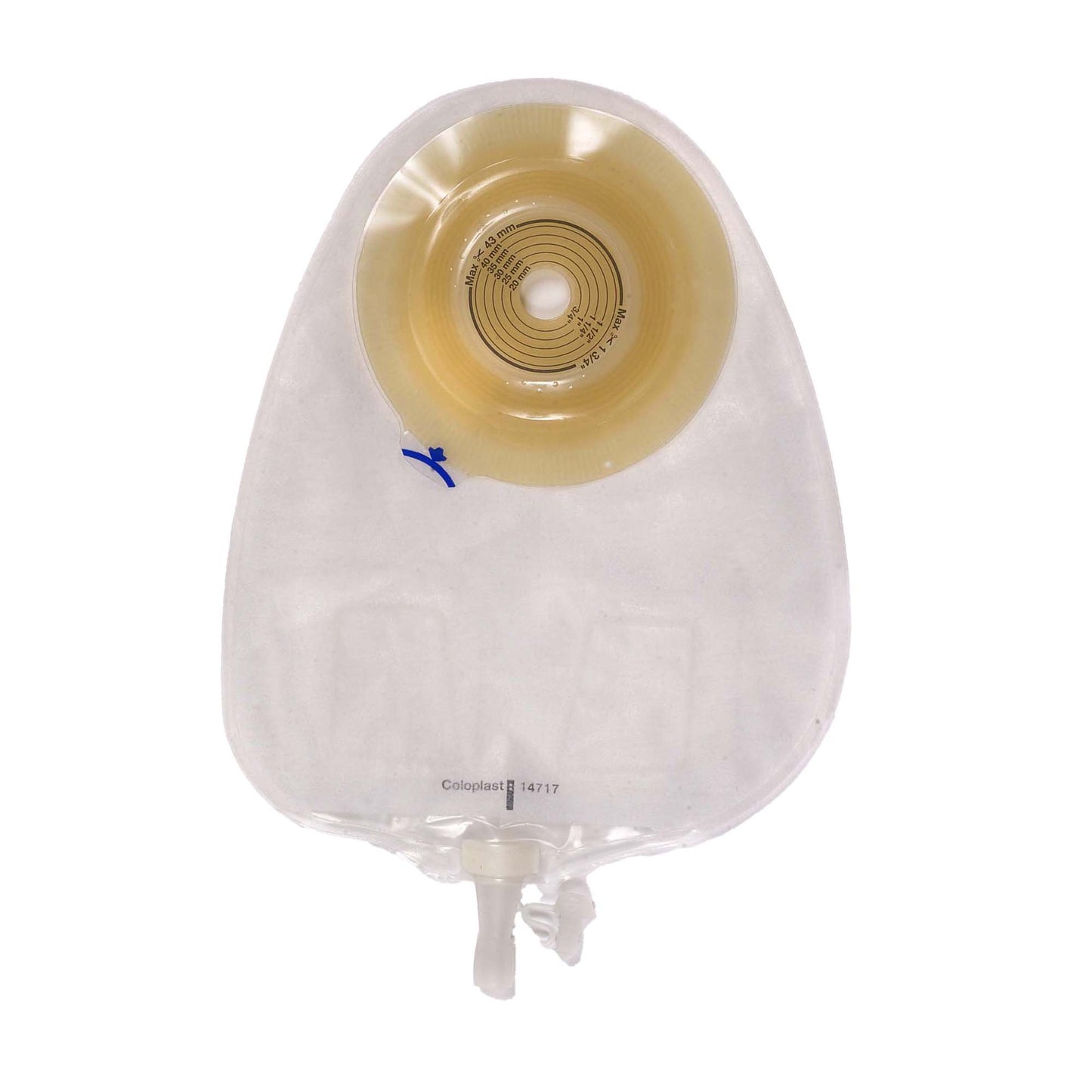 Assura® Convex Light One-Piece Transparent Urostomy Pouch, 15 – 43mm Stomas