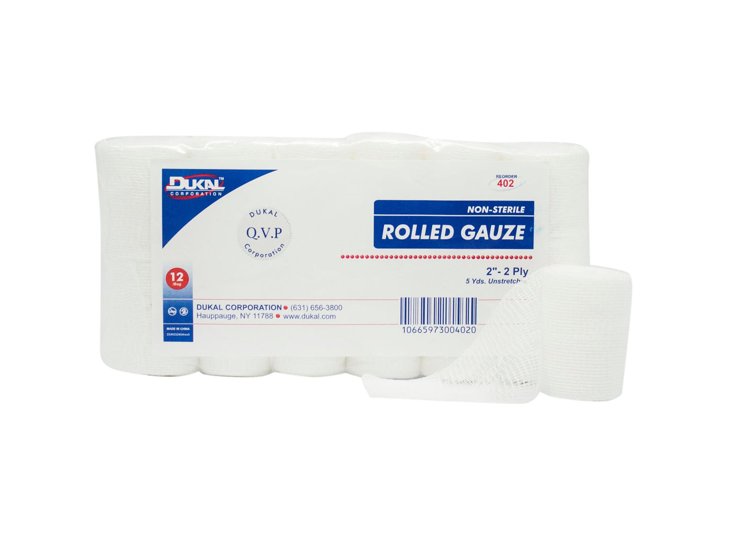 Dukal™ Conforming Bandage, 2 Inch x 5 Yard, 2-Ply