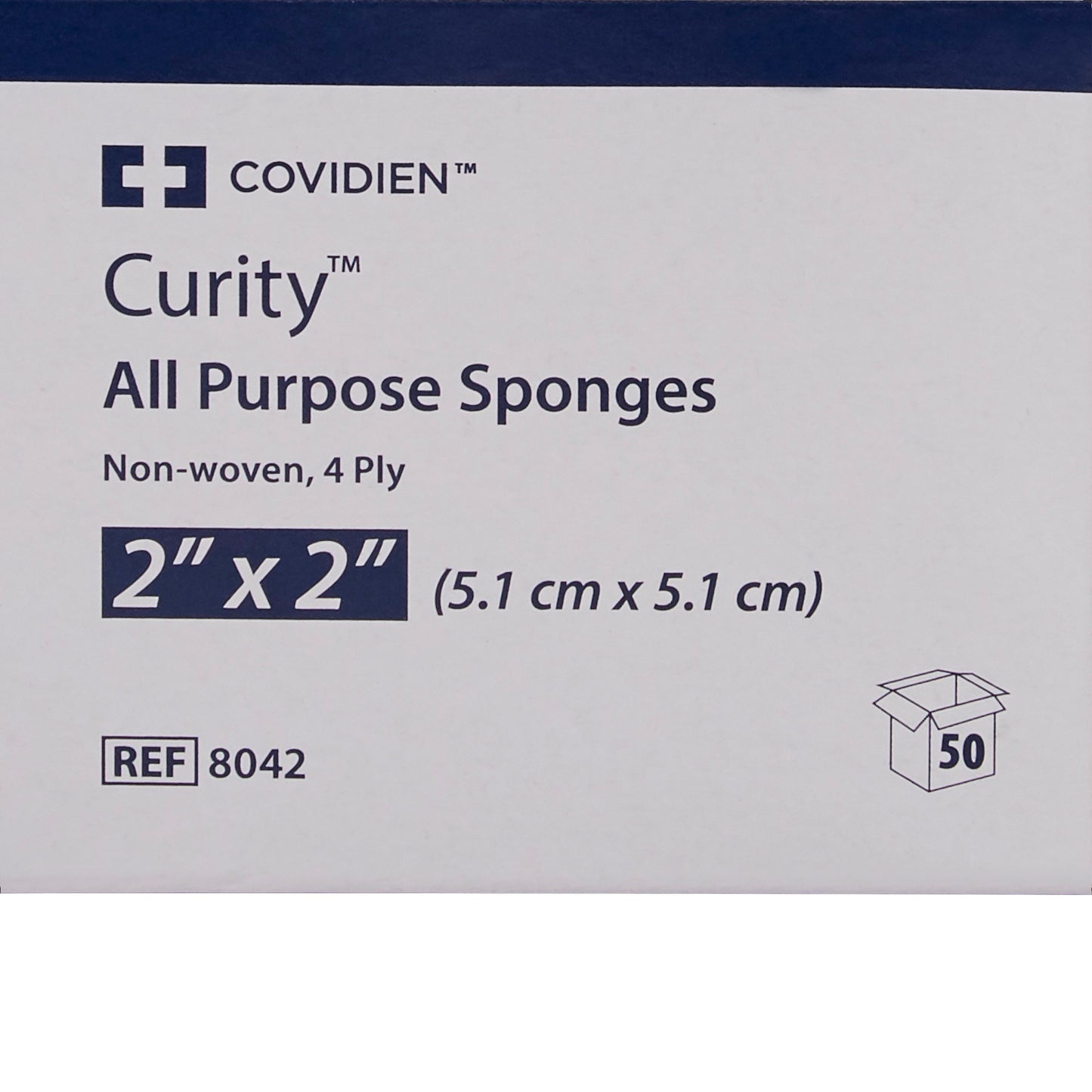 Curity™ Sterile Nonwoven Sponge, 2 x 2 Inch, Four-Ply