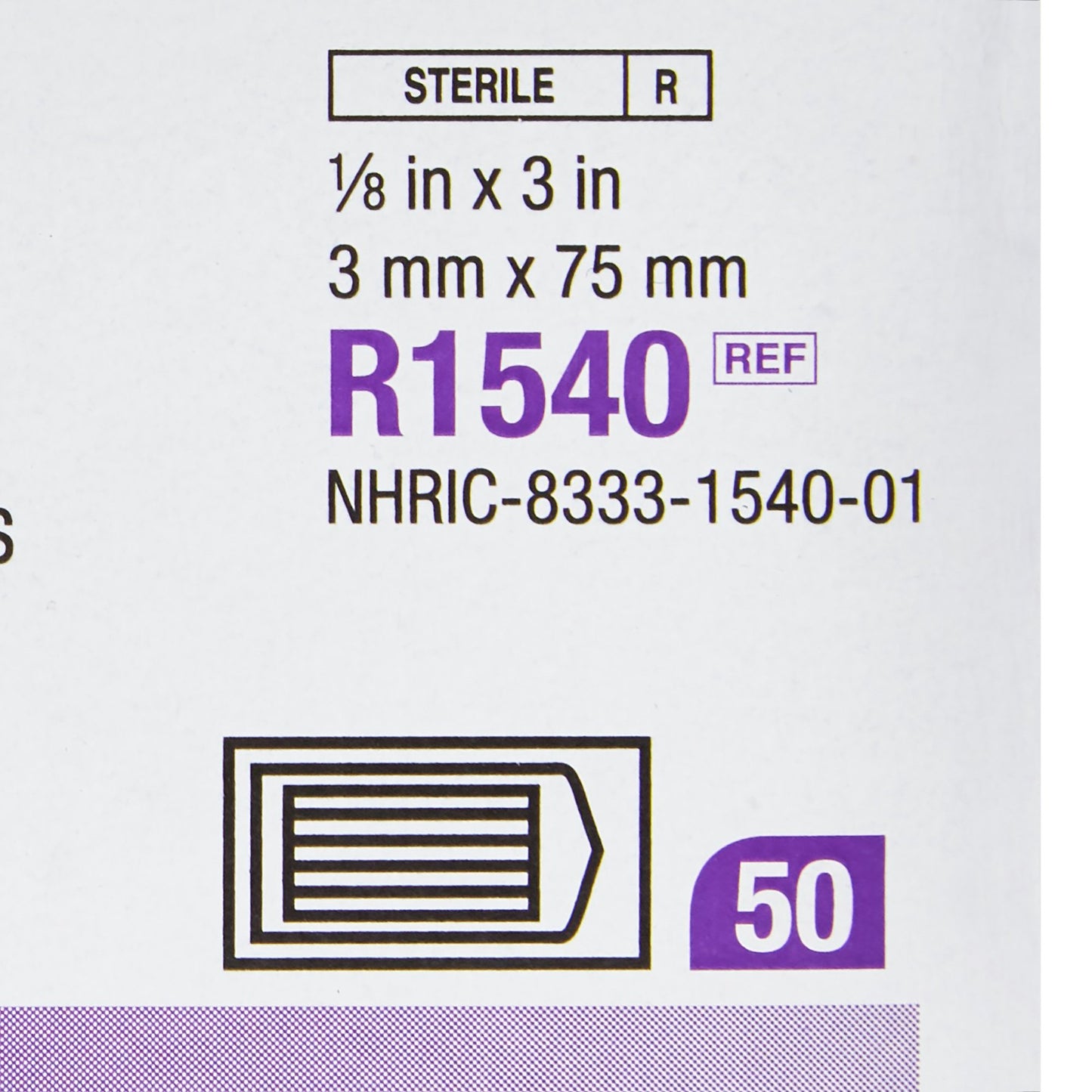 CLOSURE, STRI-STP 1/8"X3" (50PK/BX) 3M