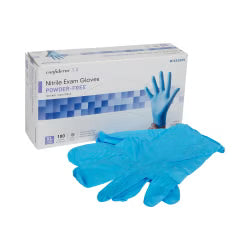 McKesson Confiderm 3.8 Nitrile Exam Gloves X-Large NonSterile Blue Textured Fingertips 100 per Box
