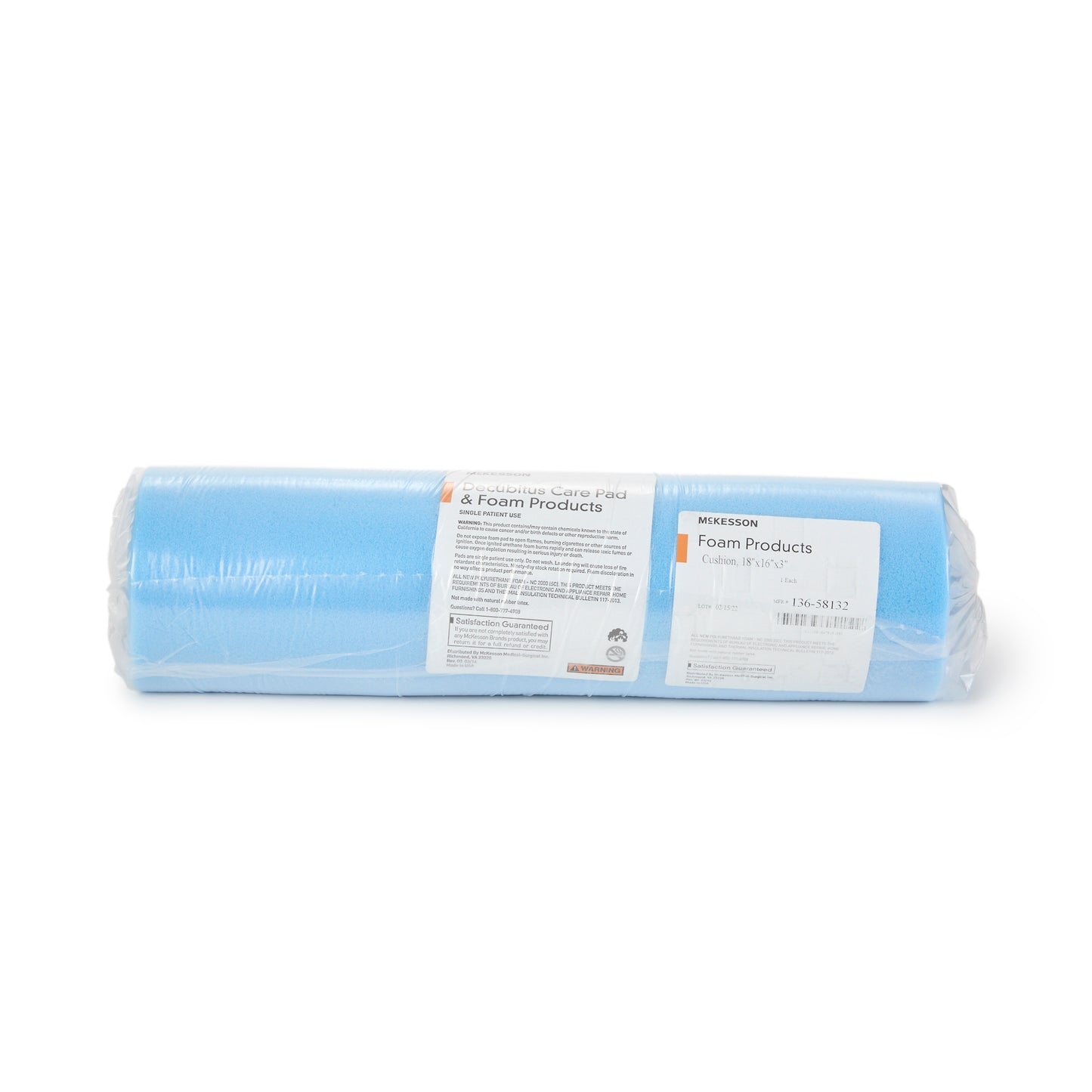 Seat Cushion McKesson 18 W X 16 L X 3 D Inch Convoluted Foam