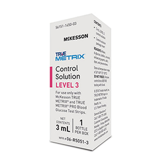 Blood Glucose Control Solution McKesson TRUE METRIX 3 mL Level 3