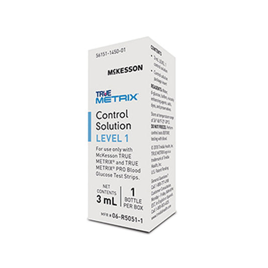 Blood Glucose Control Solution McKesson TRUE METRIX 3 mL Level 1
