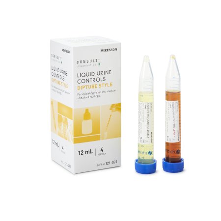 Urine Chemistry Control Set McKesson Consult Analyte Testing Positive Level / Negative Level 2 X 12 mL