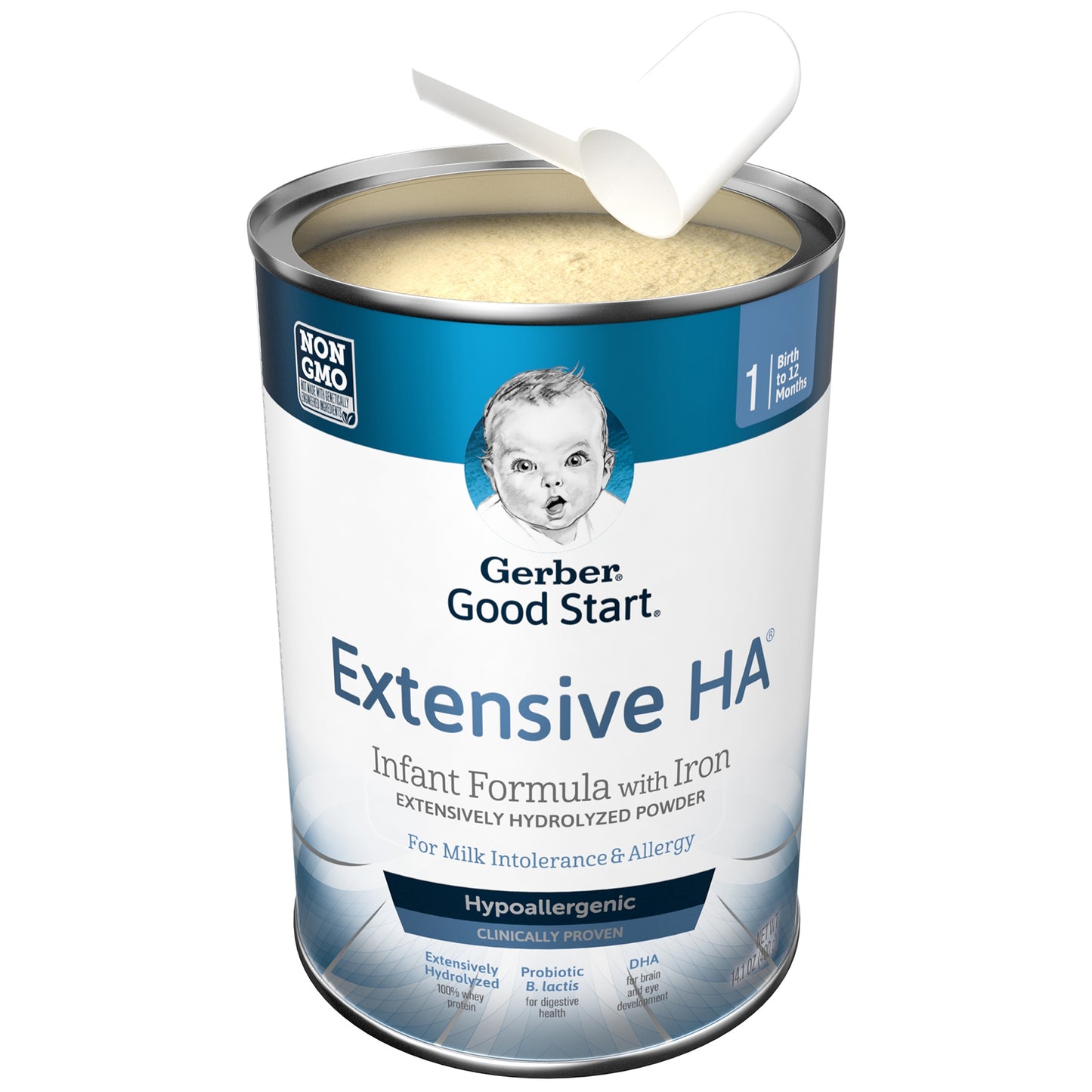 Infant Formula Gerber Good Start Extensive HA Unflavored 14.1 oz. Can Powder Whey Protein Cow's Milk Allergy