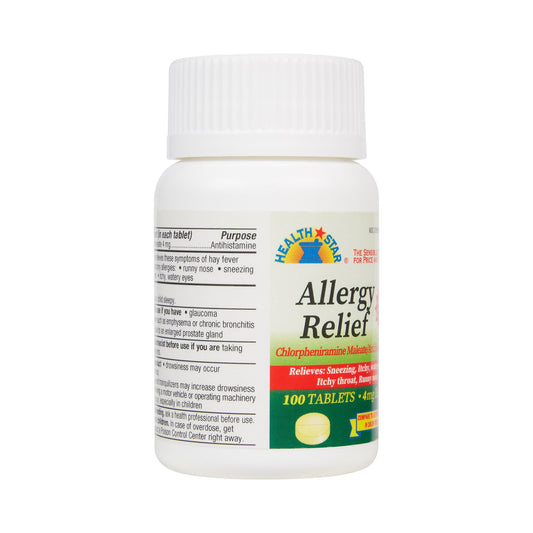 ALLERGY, TAB 4MG (100/BT 12BT/CS)
