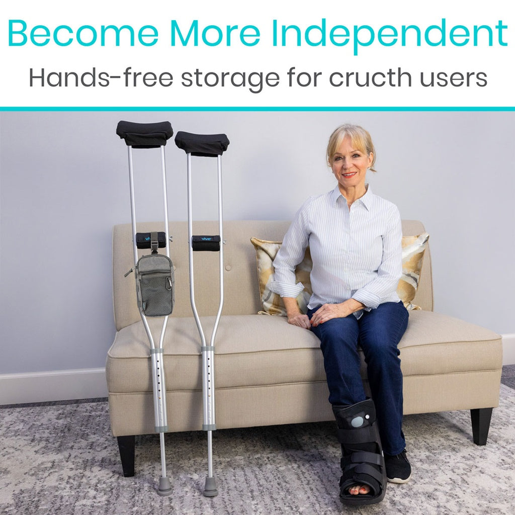 Vive Multi-Purpose Cane and Crutch Accessory Bag