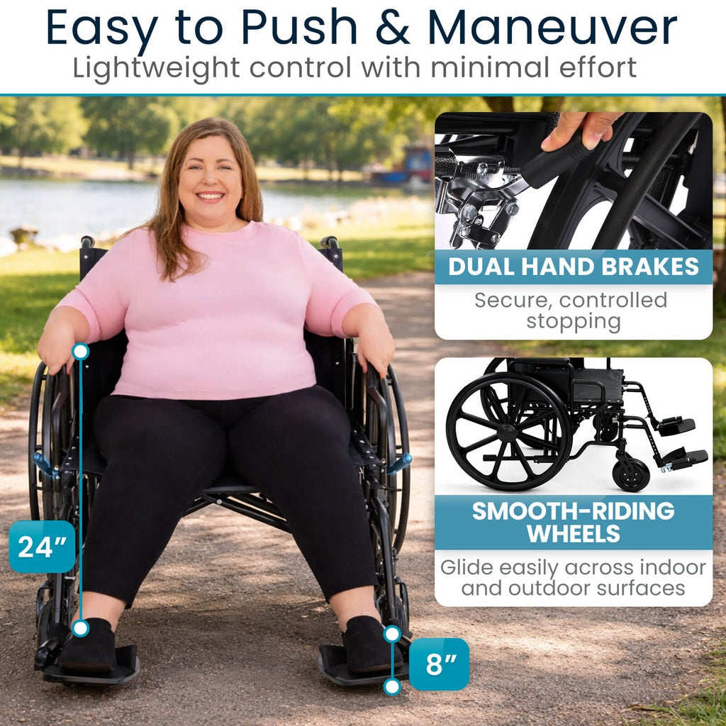Vive Health Bariatric Wheelchair 700 lbs