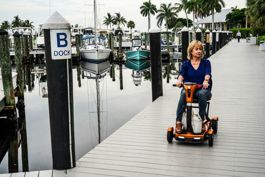 EV Rider TeQno Automatic Folding 4-Wheel Mobility Scooter