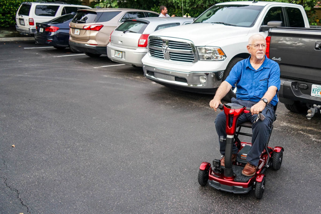 EV Rider TeQno Automatic Folding 4-Wheel Mobility Scooter