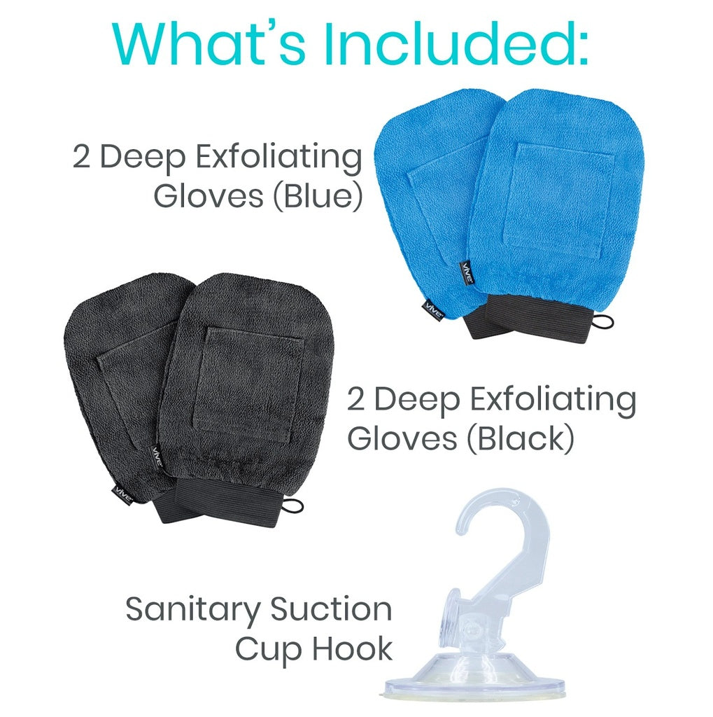 Vive Health Exfoliating Gloves