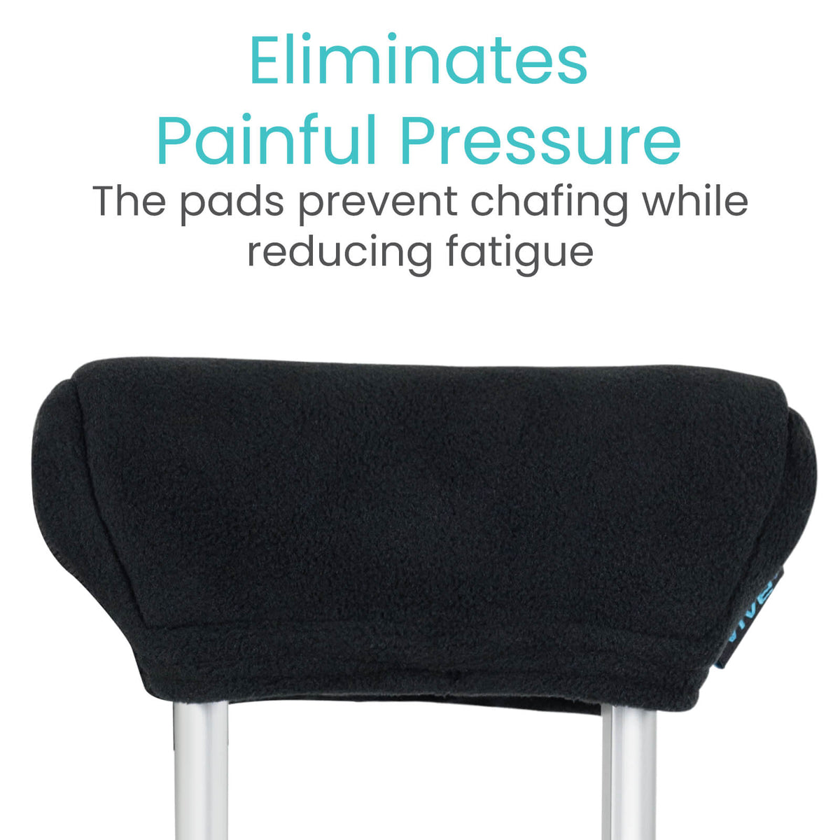 Vive Health Fleece Crutch Pads with Hand Grips