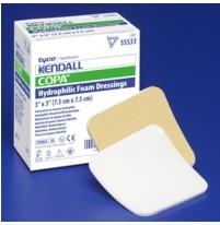 Foam Dressing Kendall™ 6 X 6 Inch Without Border Without Film Backing Nonadhesive Square Sterile