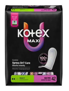 PAD, U BY KOTEX PREM MAXI HEAVY (44/PK 3PK/CS)