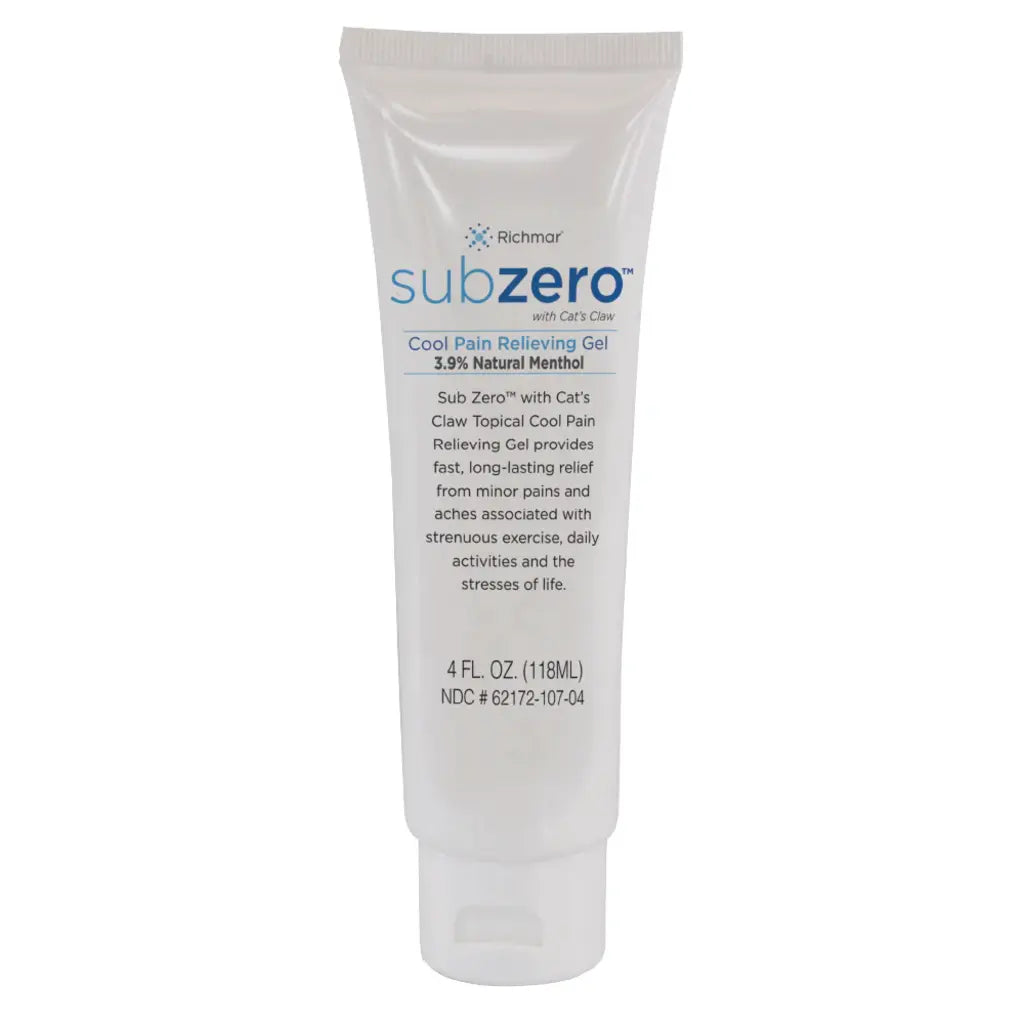 Sub Zero Cool Pain Relieving Gel 4 oz