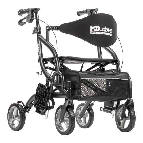 Drive Medical MD Fusion Rollator Transport Chair