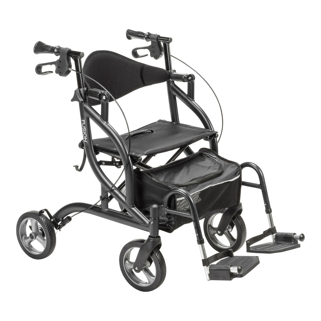 Drive Medical MD Fusion Rollator Transport Chair