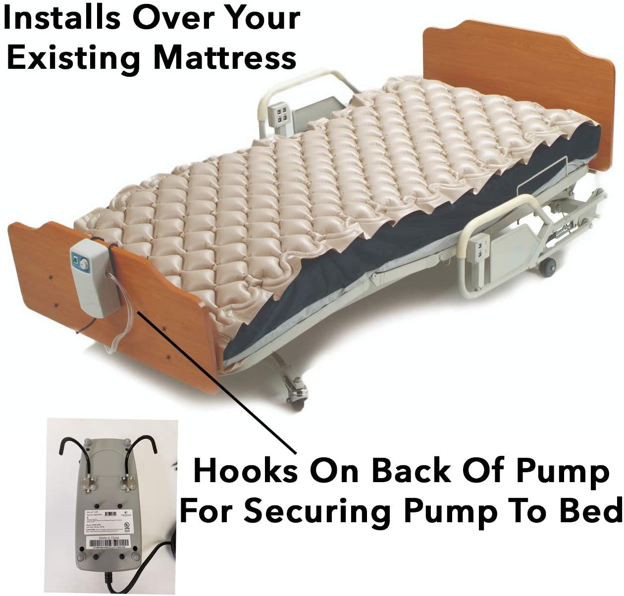 Meridian Alternating Pressure Pad with Electric Pump SATINAIR APP SYSTEM, DLX PAD