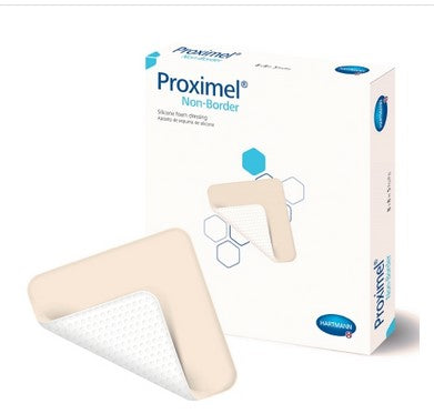 Foam Dressing Proximel® Non-Border 8 X 8 Inch Without Border Waterproof Backing Silicone Face Square Sterile