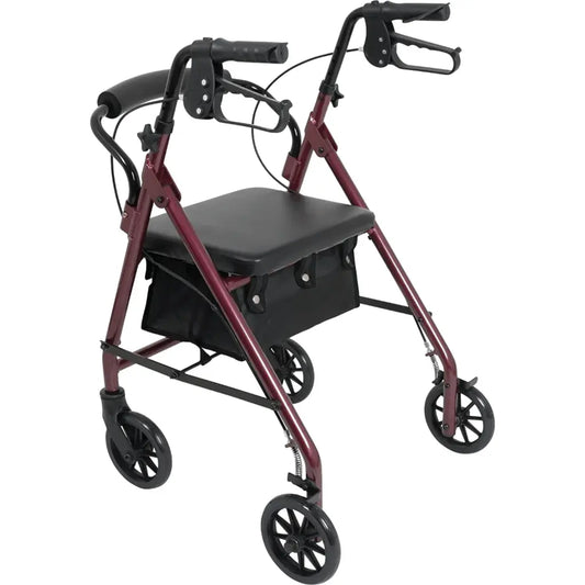 ProBasics Deluxe Aluminum Rollator 8-Inch Wheels 300 lbs
