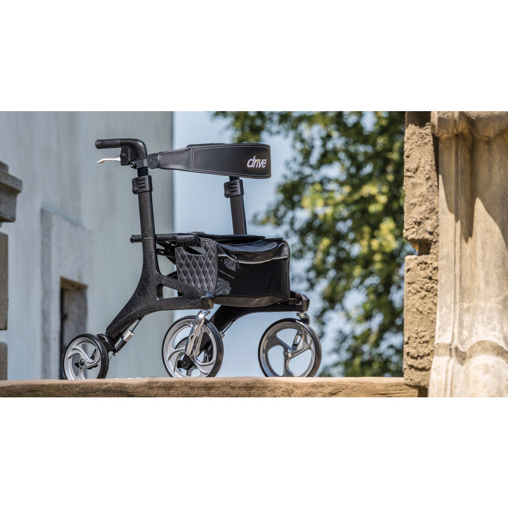 Drive Medical Nitro Elite CF Carbon Fiber Rollator 300 lbs