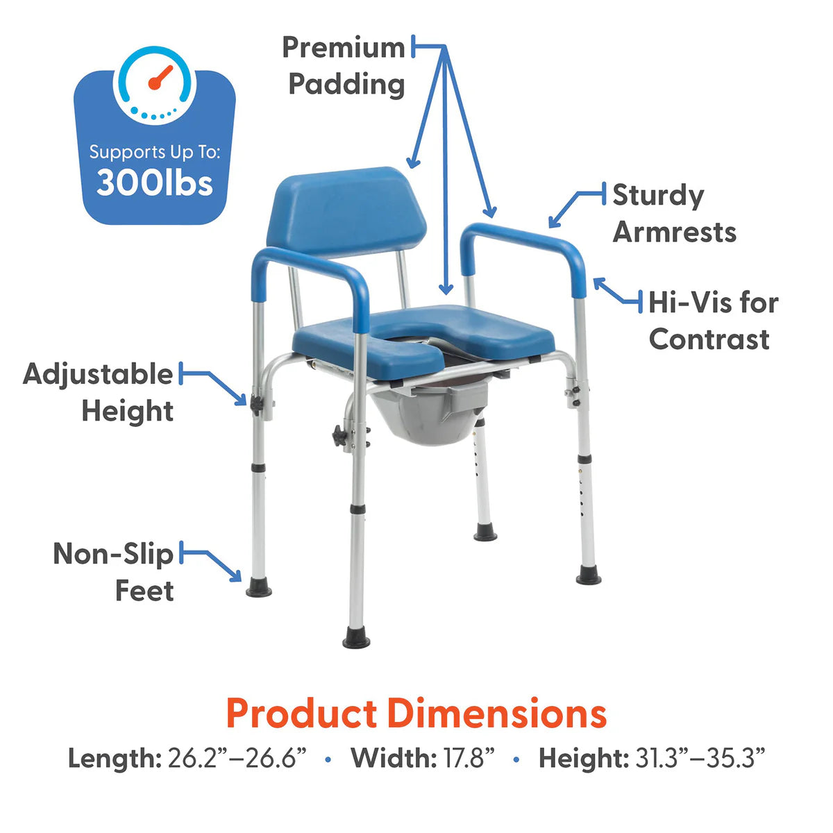 Journey SoftSecure 3-in-1 Commode Chair