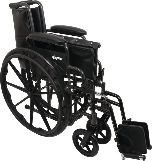 ProBasics K2 Wheelchair with 18" x 16" Seat and Swing-Away Footrests