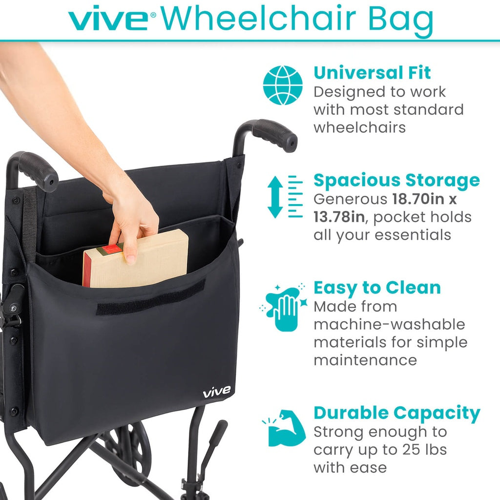 Vive Health Wheelchair Bag